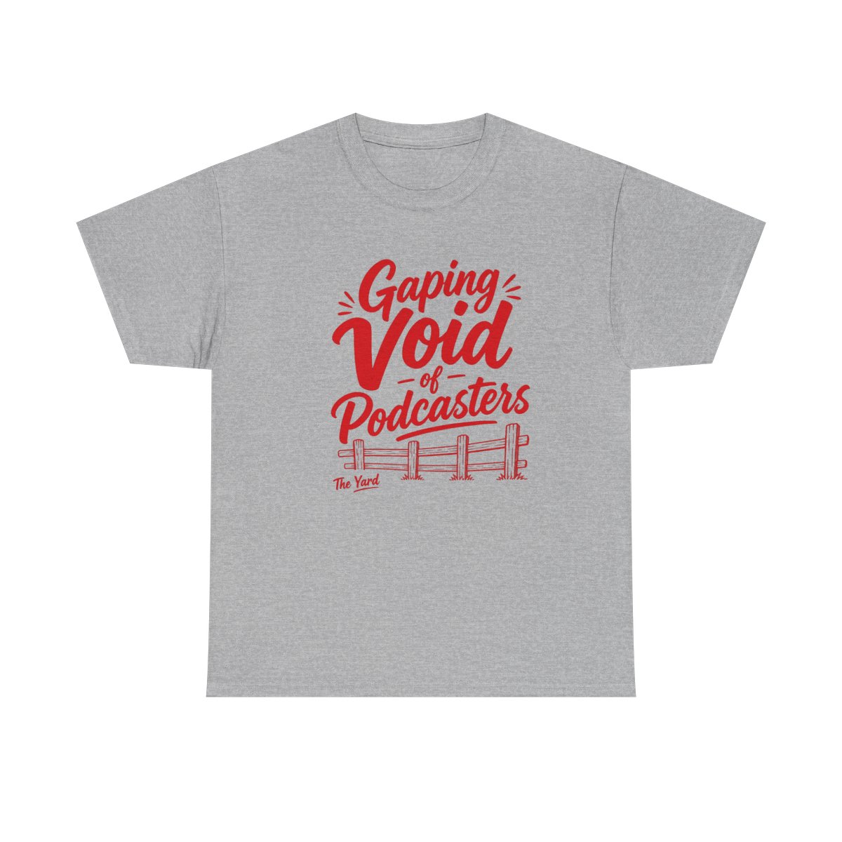The Yard "Gaping Void of Podcasters" Unisex Tee - alternate angle 3, merchandise