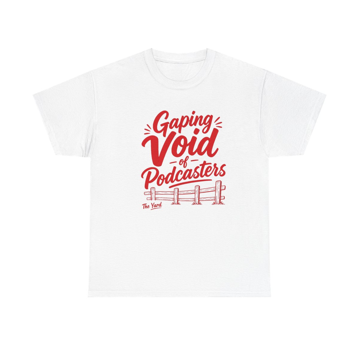 The Yard "Gaping Void of Podcasters" Unisex Tee - The Yard official T-Shirts merch